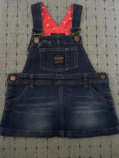 デニムサロペット風ワンピース