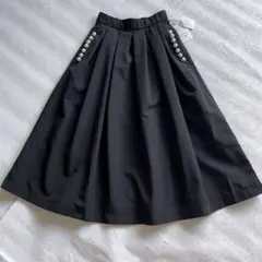 PICCIN PERLA ポケットパール タックスカート 【 S 】フレア　黒のサムネイル