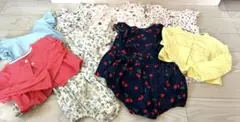 70〜80㌢　女の子まとめ売り　ロンパースカーデガン