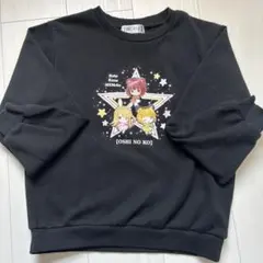 推しの子♥黒のキャラクター トレーナー 150 キッズ　レディース