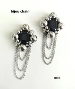 ✦No.278【bijou chain】ビジュー＆チェーンピアス/イヤリング✦