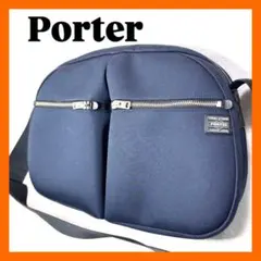 未使用級PORTERGirl吉田カバンショルダーバッグLネイビーA4収納可 軽量のサムネイル