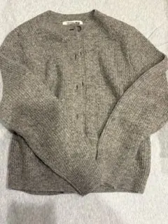 ユニクロ ウールブレンドクルーネックカーディガン