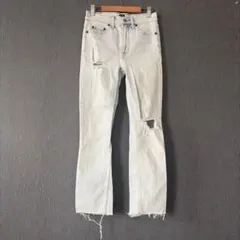 GAP ギャップ デニムパンツ ライトブルー ダメージ加工 ジーンズ レディース