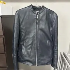 シングルライダースジャケット 本革 ブラックのサムネイル