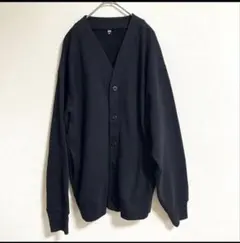 UNIQLO ユニクロ　スウェットカーディガン ブラック 黒　L sizeのサムネイル