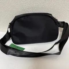 未使用　ノベルティショルダーバッグ　ブラック　ナイロンのサムネイル