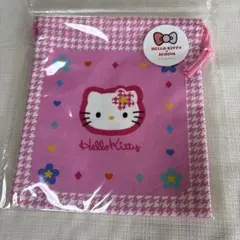 Hello Kitty 3COINS 巾着ポーチ ピンクのサムネイル