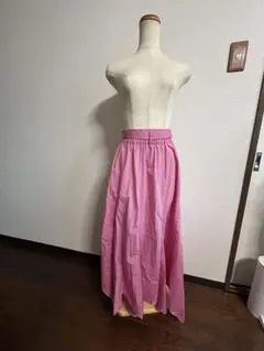 ピンク フレアロングスカートのサムネイル