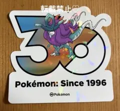 ポケモン 韓国限定 ポケモンストア30周年ロゴステッカー シール