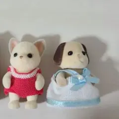 シルバニア赤ちゃん 2体まとめ売り チワワ ビーグルいぬ