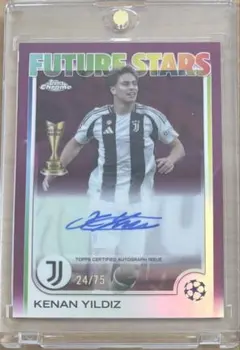 topps Chrome ユルディス　サイン Topps Chrome Kenan Yildiz 直筆サインカード 50枚限定 - メルカリ