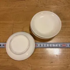 白磁 小皿 豆皿 4枚セット 直径10cm シンプル 浅鉢 醤油皿 薬味皿