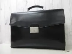 PRADA プラダ 鍵付 ビジネスバッグ レザー 黒 A4可
