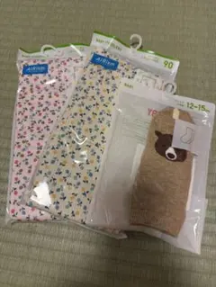 UNIQLO エアリズム レギンス 90 七分丈 2枚＋ソックス セット 新品