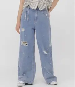 GLOBAL WORK デザインデニム　AND YUA ANY Sサイズ