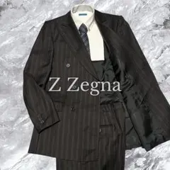 Z Zegna Drop8 セットアップ スーツ ダブル ストライプ ウール Lのサムネイル