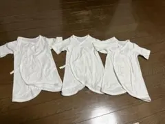 UNIQLO/ベビー長袖肌着3枚セット　ホワイト　50cm〜60cm