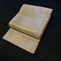 袋帯　金糸　斜め縞模様