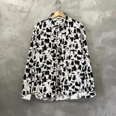 カネコ･イサオ KANEKO ISAO シャツ カネコイサオ KANEKO ISAO チャイナシャツ 長袖 ピンタック総柄 - メルカリ