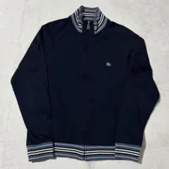 バーバリーブラックレーベル トラックジャケット ジャージ ネイビー 2 Mサイズ