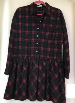 [美品]イーハイフンワールドギャラリー ワンピース チェック柄