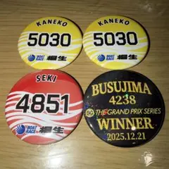 ボートレース　缶バッジ　桐生