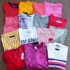 【90S/派手柄】15点 個性派 レディース 服 まとめ売り