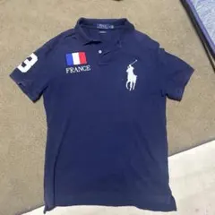 POLO RALPH LAUREN ポロシャツ ネイビー フランス刺繍