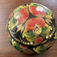 小物入れ 民芸品 ロシア ホフロマ塗り風 - メルカリ