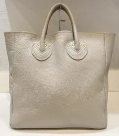 【美品】YOUNG&OLSEN エンボスドレザートート　M ベージュ