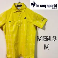 【Le Coq Sportif GOLF】美品　半袖ポロシャツ　メンズＭ