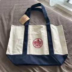 TRADER JOE'S エコバッグ ナチュラル/ネイビー