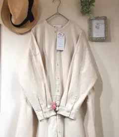 新品 タグ付き♡SO♡キナリ　コットン　ロングワンピース　羽織り　ナチュラル