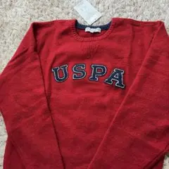 U.S. POLO ASSN メンズ ニットセーター L レッド 赤のサムネイル