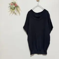 スール soeur7 【M】 半袖ニット チュニック 綿混 ゆるダボのサムネイル
