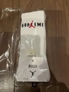 supreme jordan Crew Socks white 新品未使用