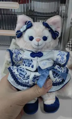 お顔厳選 上海ディズニー 青花 リーナベルぬいぐるみキーチェーン