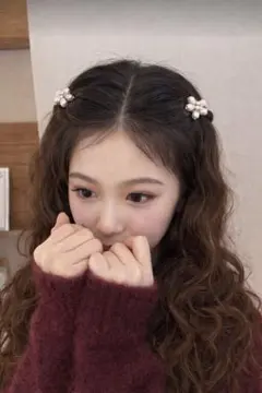 花モチーフ パール付きヘアピンセット