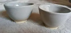 陶器　萩焼 湯呑み　2個セット　ぐい呑み