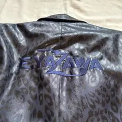 矢沢永吉　E.YAZAWA刺繍　豹柄ジャケット　ネイビー 2026年最新】矢沢永吉ジャンパーの人気アイテム - メルカリ