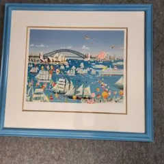 ヒロヤマガタのシルクスクリーン‥「ボートパレード」