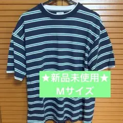 【未使用】coen コーエン ボーダー 半袖 Tシャツ Mサイズ ネイビー 緑