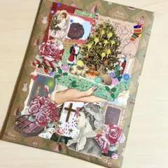 C)クリスマスおすそ分けセット　ジャンクジャーナル　コラージュ素材　ヴィンテージ