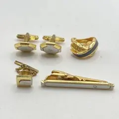 クリスチャンディオール カフスボタン ネクタイピン イヤリングセット ゴールド