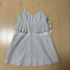 美品 MERCURYDUO マーキュリーデュオ ワンピース F グレー プリーツ