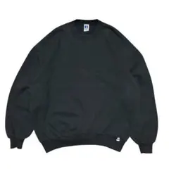 希少 XXL 90's Russell スウェット ブラック 無地 USA製