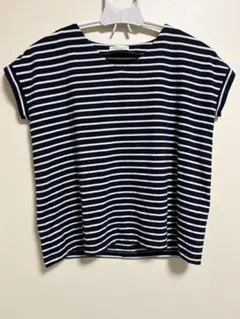 earth music&ecology ストライプ 半袖Tシャツ