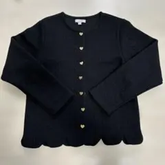 any FAM 長袖 カーディガン 黒　140cm