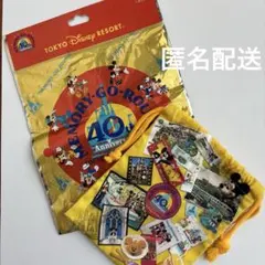 東京ディズニーリゾート 40周年 巾着 メモリーゴーラウンド　イエローのサムネイル